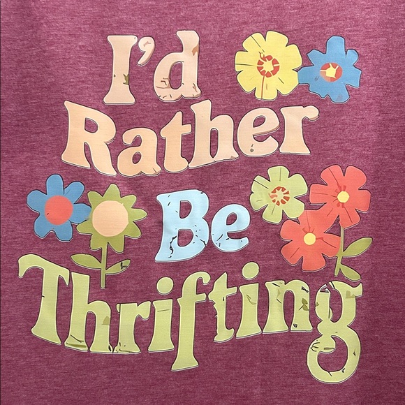 $3 💕5/$15 Women's Casual Graphic Tee - pinkish purple NEW - Picture 6 of 6